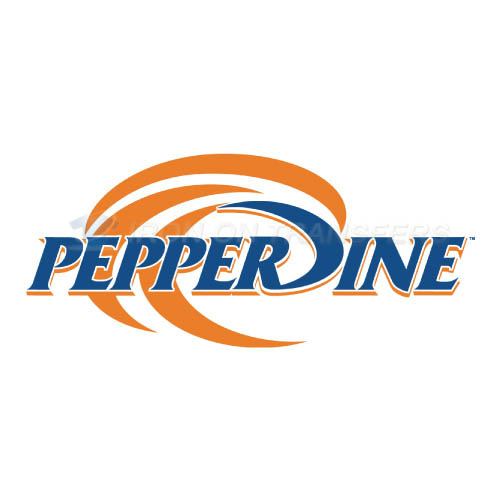 Pepperdine Waves Logo T-shirts Iron On Transfers N5889 - Click Image to Close